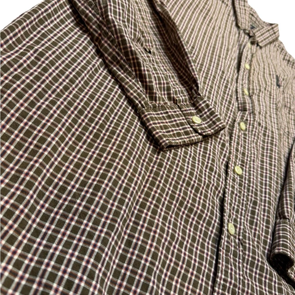 🪵✨ Abercrombie & Fitch Vintage Plaid Button Down Shirt XL Cotton ✨🪵‎